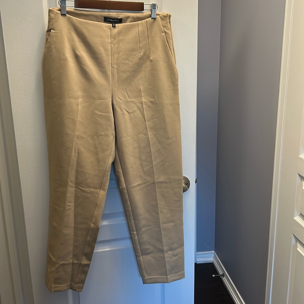Dynamite Beige Kendall Slim Pants